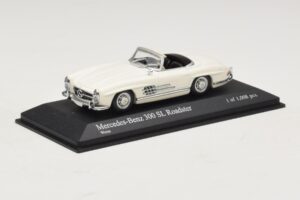 Mercedes 300 SL W198 Roadster Weiß Minichamps 1:43 400039034 Metall — Bild 2 von 4