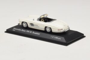 Mercedes 300 SL W198 Roadster Weiß Minichamps 1:43 400039034 Metall — Bild 3 von 4