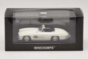 Mercedes 300 SL W198 Roadster Weiß Minichamps 1:43 400039034 Metall — Bild 4 von 4
