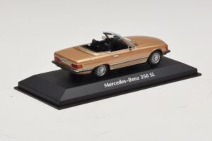 Mercedes 350 SL R107 Gold Maxichamps 1:43 940033431 Metall — Bild 2 von 4