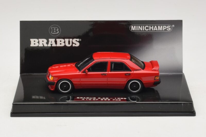 Mercedes Brabus 3.6S 190E W201 Rot Minichamps 1:43 437032600 Metall