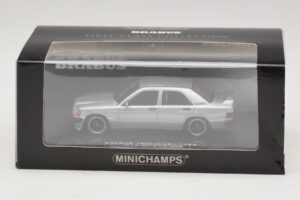 Mercedes Brabus 3.6S 190E W201 Silber Minichamps 1:43 437032604 Metall — Bild 5 von 5