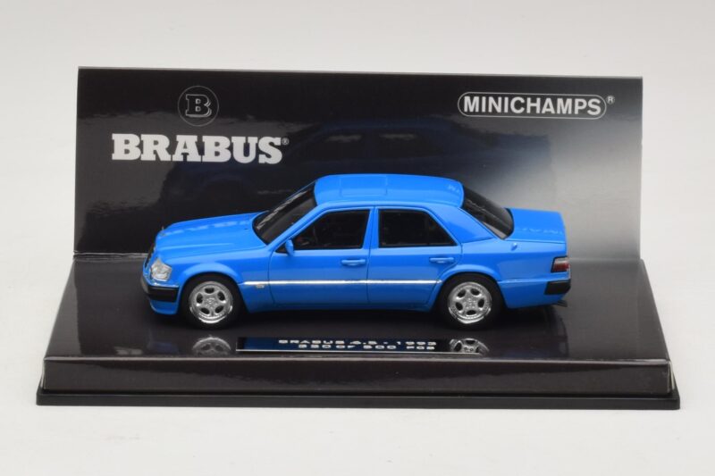 Mercedes Brabus 6.5 500E W124 Blau Minichamps 1:43 437032502 Metall