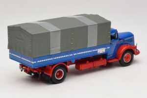 Mercedes L 315 Pritschenwagen Blau Rot Minichamps 1:43 439034420 Metall — Bild 2 von 6