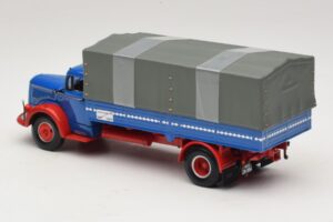 Mercedes L 315 Pritschenwagen Blau Rot Minichamps 1:43 439034420 Metall — Bild 5 von 6