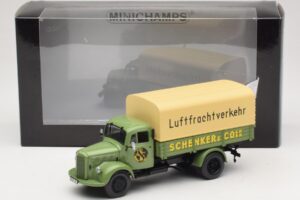 Mercedes L 3500 Pritschenwagen Schenker Minichamps 1:43 439350028 Metall — Bild 6 von 6