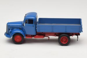 Mercedes L 3500 Kipper Blau Rot Minichamps 1:43 439350004 Metall — Bild 3 von 6