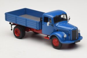 Mercedes L 3500 Kipper Blau Rot Minichamps 1:43 439350004 Metall — Bild 4 von 6