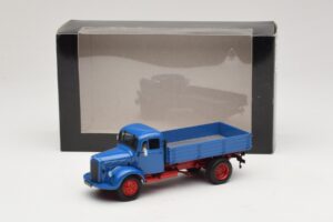 Mercedes L 3500 Kipper Blau Rot Minichamps 1:43 439350004 Metall — Bild 6 von 6