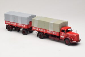 Mercedes L315 Pritschenzug Gustav Mauler Minichamps 1:43 499034720 Metall — Bild 4 von 6