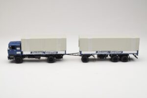Mercedes LP1624 Pritschenzug Dachser Minichamps 1:43 499034821 Metall — Bild 3 von 6
