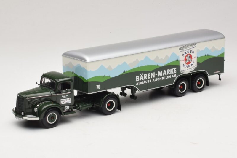 Mercedes LS315 Koffersattelzug Bärenmarke Minichamps 1:43 499034780 Metall