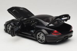 Mercedes SL65 AMG R230 Black Series Matt Black Minichamps 1:18 100038121 Metall — Bild 5 von 8