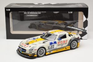 Mercedes SLS AMG GT3 #22 Graf / Jager Rowe Racing 24 Hours of Nurburgring 2013 Minichamps 1:18 151133122 Metall — Bild 6 von 6