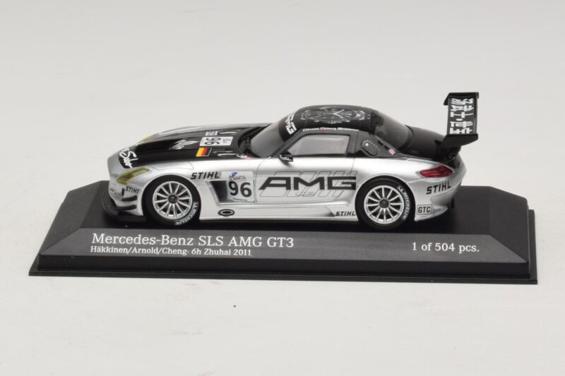 Mercedes SLS AMG GT3 #96 M. Hakkinen / R. Arnold 6 Hours of Zhuhai 2011 Minichamps 1:43 Mercedes SLS AMG GT3 #96 M. Hakkinen / R. Arnold 6 Hours of Zhuhai 2011 Minichamps 1:43 410113296 Metall