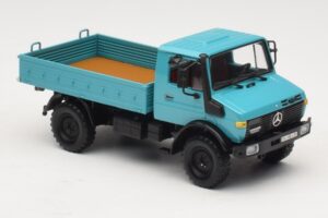 Mercedes Unimog 1300 L Pritschenwagen Blau Minichamps 1:43 439033020 Metall — Bild 4 von 6