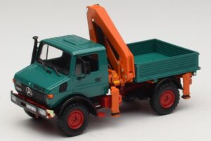 Mercedes Unimog 1300 L Kipper mit Laderkran Minichamps 1:43 439033000 Metall