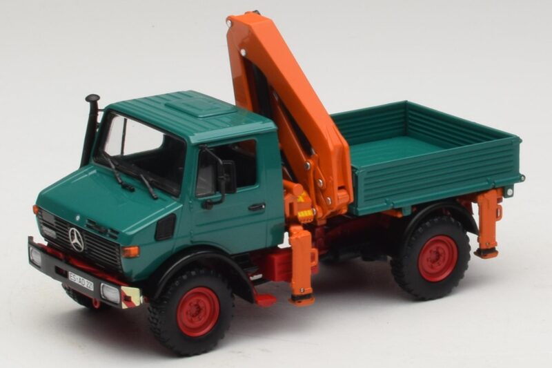 Mercedes Unimog 1300 L Kipper mit Laderkran Minichamps 1:43 439033000 Metall