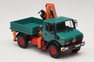 Mercedes Unimog 1300 L Kipper mit Laderkran Minichamps 1:43 439033000 Metall — Bild 4 von 6