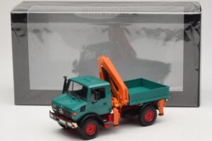Mercedes Unimog 1300 L Kipper mit Laderkran Minichamps 1:43 439033000 Metall — Bild 6 von 6