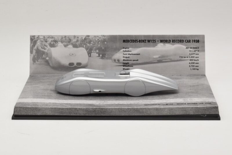 Mercedes W125 R. Caracciola World Record Car 1938 Minichamps 1:43 Mercedes W125 R. Caracciola World Record Car 1938 Minichamps 1:43 400383800 Metall