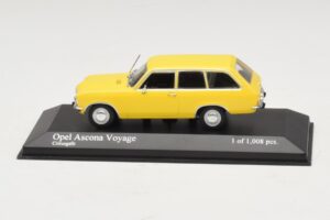 Opel Ascona A Voyage Gelb Minichamps 1:43 400045811 Metall