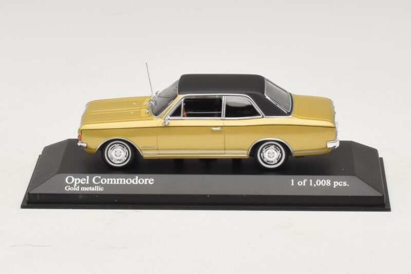 Opel Commodore A Gold Metallic Minichamps 1:43 430046165 Metall
