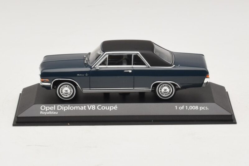 Opel Diplomat A V8 Coupe Dunkelblau Minichamps 1:43 400048021 Metall