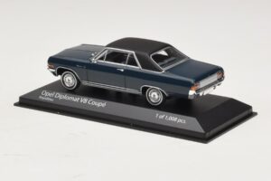 Opel Diplomat A V8 Coupe Dunkelblau Minichamps 1:43 400048021 Metall — Bild 3 von 4