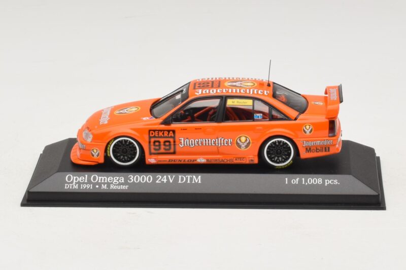 Opel Omega 3000 24V #99 Jägermeister M. Reuter DTM 1991 Minichamps 1:43 400914499 Metall