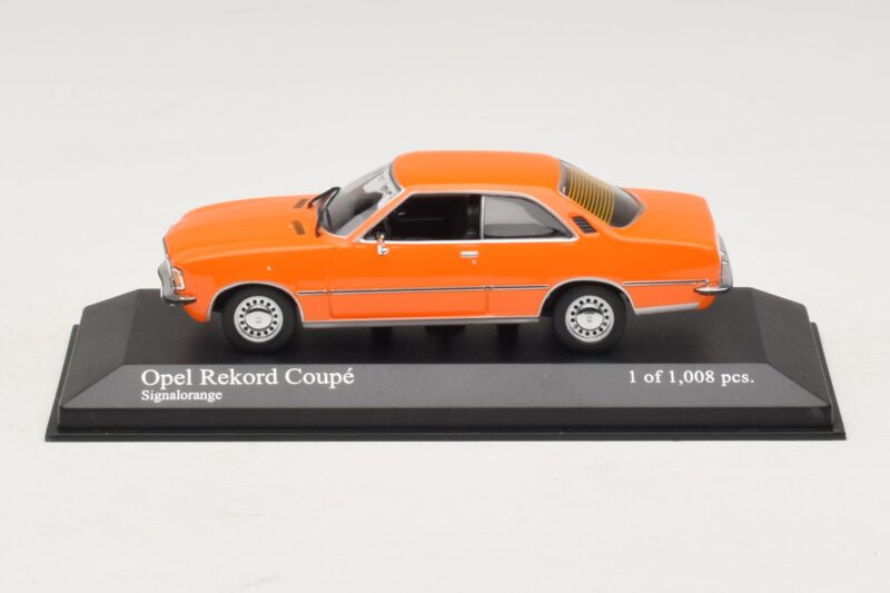 Opel Rekord D Coupé Orange Minichamps 1:43 400044024 Metall