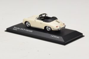 Porsche 356 B Cabriolet Elfenbeinweiß Minichamps 1:43 400064332 Metall — Bild 3 von 4