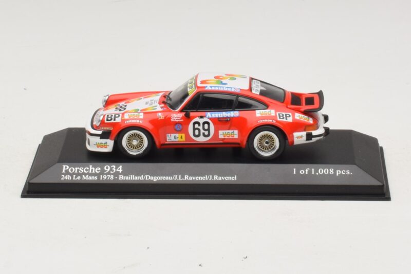 Porsche 911 934 #69 Braillard / Dagoreau 24 Hours of Le Mans 1978 Minichamps 1:43 400786469 Metall