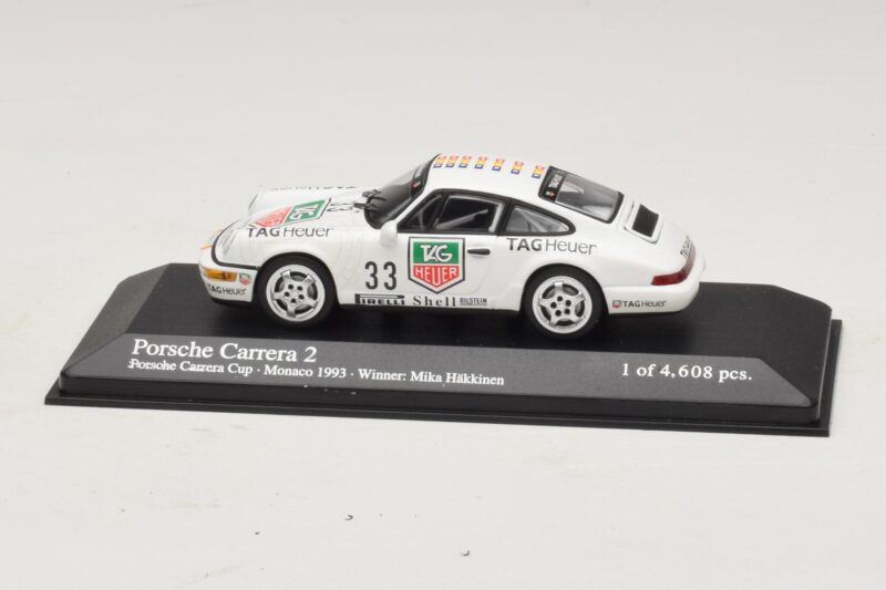Porsche 911 964 Carrera 2 #33 M. Hakkinen Monaco Carrera Cup Winner 1993 Minichamps 1:43 Porsche 911 964 Carrera 2 #33 M. Hakkinen Monaco Carrera Cup Winner 1993 Minichamps 1:43 430936033 Metall
