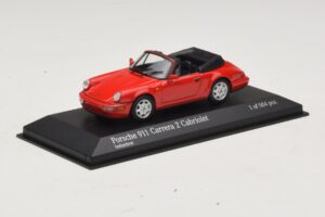 Porsche 911 964 Carrera 2 Cabriolet Rot Minichamps 1:43 430067330 Metall — Bild 2 von 4