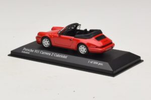 Porsche 911 964 Carrera 2 Cabriolet Rot Minichamps 1:43 430067330 Metall — Bild 3 von 4