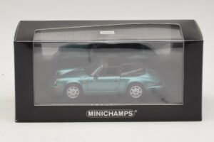 Porsche 911 964 Carrera 2 Cabriolet Türkis Minichamps 1:43 430067332 Metall — Bild 4 von 4