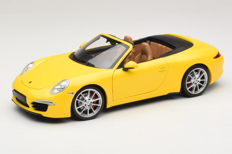Porsche 911 991 Carrera S Cabriolet Gelb Minichamps 1:18 100061031 Metall