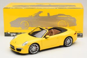 Porsche 911 991 Carrera S Cabriolet Gelb Minichamps 1:18 100061031 Metall — Bild 8 von 8