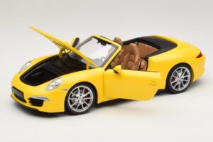 Porsche 911 991 Carrera S Cabriolet Gelb Minichamps 1:18 100061031 Metall — Bild 2 von 8