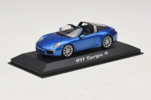Porsche 911 991 Targa Blau Metallic Minichamps 1:43 WAP0200350E Metall — Bild 2 von 4