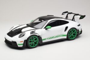 Porsche 911 992 GT3 RS Tribute to Carrera RS Weiß Python Green Norev 1:12 Porsche 911 992 GT3 RS Tribute to Carrera RS Weiß Python Green Norev 1:12 127535 Metall