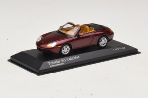 Porsche 911 996 Cabriolet Rot Metallic Minichamps 1:43 400061092 Metall — Bild 2 von 4