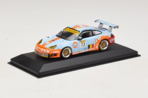 Porsche 911 996 GT3 RSR Gulf #73 Lefort / Lambert 1000km Spa 2005 Minichamps 1:43 400056473-P1 Metall — Bild 2 von 4