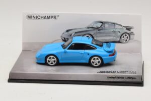 Porsche 911 996 Turbo S 3.6 Jubiläumsedition Blau Minichamps 1:43 436069270 Metall
