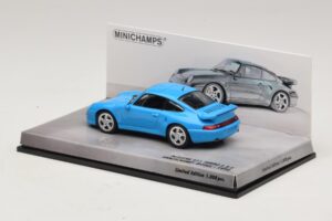 Porsche 911 996 Turbo S 3.6 Jubiläumsedition Blau Minichamps 1:43 436069270 Metall — Bild 3 von 5