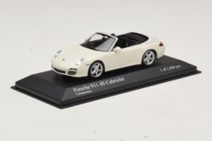 Porsche 911 997 Carrera 4S Cabriolet Weiß Minichamps 1:43 400066431 Metall — Bild 2 von 4
