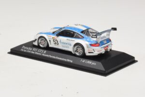 Porsche 911 997 GT3 R #53 Vannelet / Pyroles Class Winners 24 Hours of Spa 2010 Minichamps 1:43 400108953 Metall — Bild 3 von 4