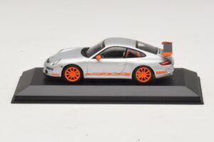 Porsche 911 997 GT3 RS Silber Orange Minichamps 1:43 403066013 Metall