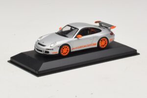 Porsche 911 997 GT3 RS Silber Orange Minichamps 1:43 403066013 Metall — Bild 2 von 4